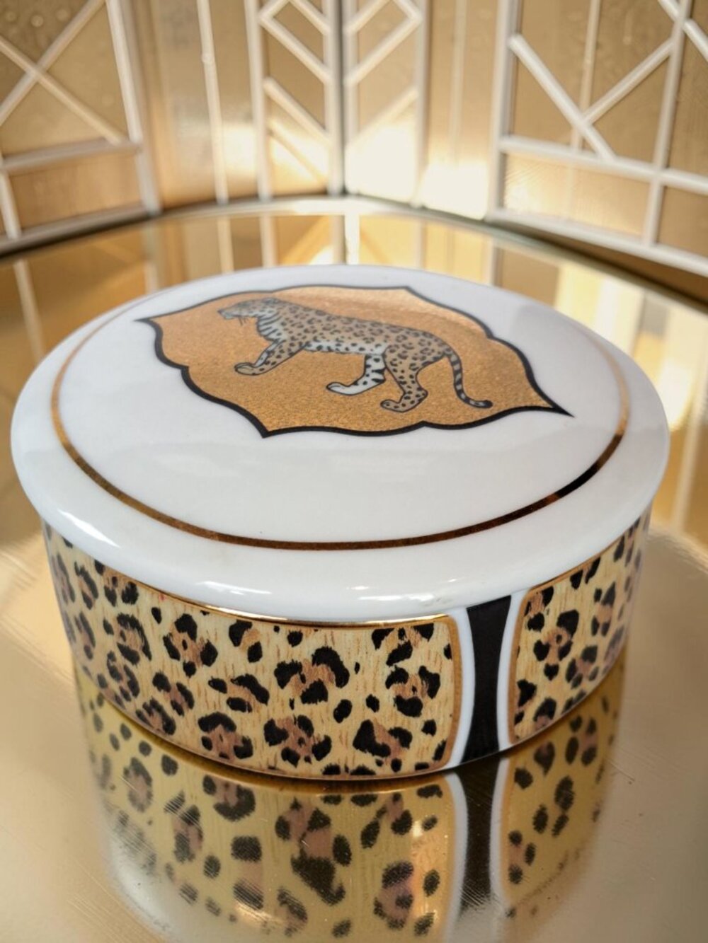Lynn Chase jaguar jungle Trinket Box Amazonian Jungle